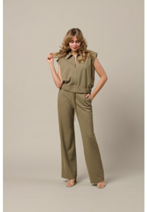 &Co - Groen | Dames | Broek | Groen | XXL | regular | Kamst mode