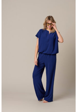 &Co - Blauw | Dames | Broek | Blauw | 3XL | regular | Kamst mode