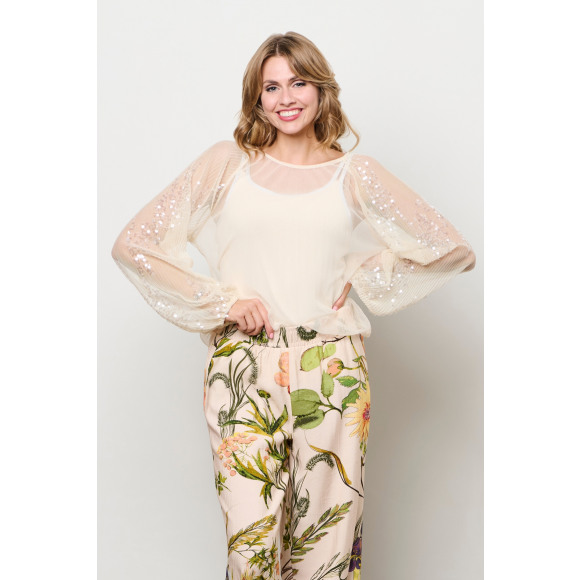 &Co - Beige | Dames | Blouse | Beige | L | regular | Kamst mode