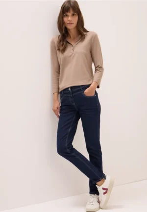 Casual fit gespoelde jeans