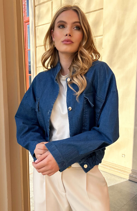 Denim Bomber Jacket