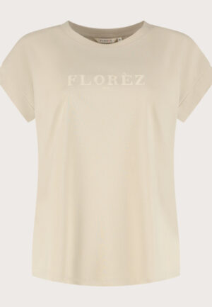 Florez - Beige | Dames | Top | Beige | M | regular | Kamst mode