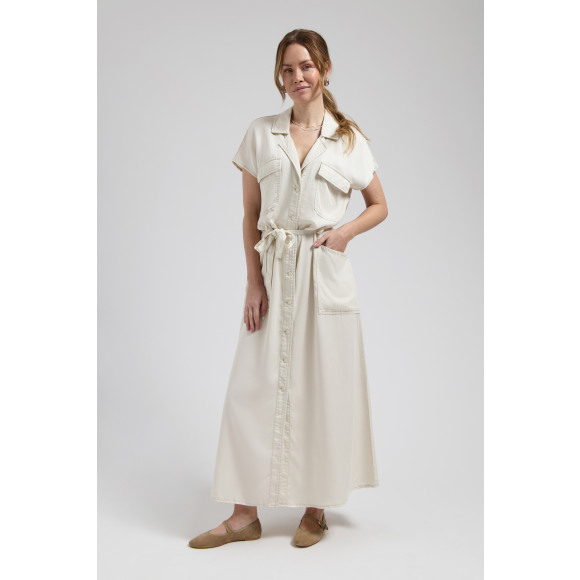 Florez - Wit | Dames | Jurk | Wit | XXL | regular | Kamst mode