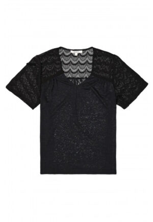 Garcia - Zwart | unisex | Top | Zwart | S | regular | Kamst mode