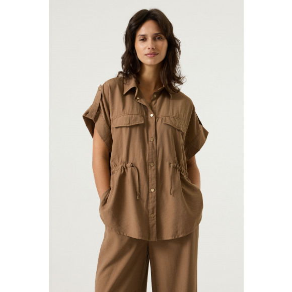 Garcia - Bruin | unisex | Blouse | Bruin | XXL | regular | Kamst mode