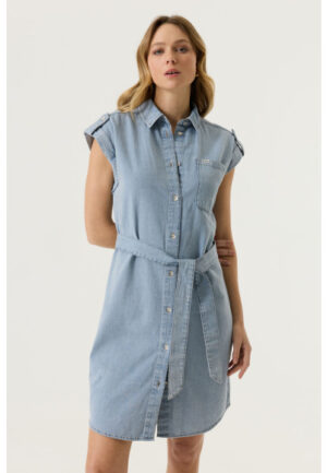 Garcia - Blauw | unisex | Jurk | Blauw | XL | regular | Kamst mode