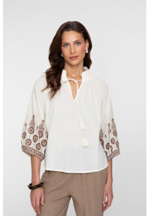 Geisha - Wit | unisex | Blouse | Wit | 3XL | regular | Kamst mode