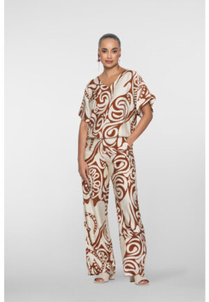 Geisha - Bruin | unisex | Broek | Bruin | 3XL | regular | Kamst mode