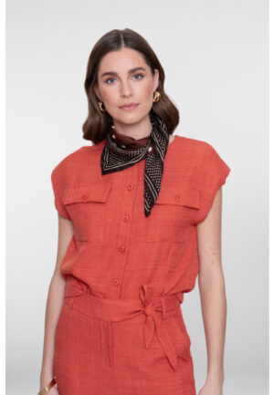 Geisha - Oranje | unisex | Blouse | Oranje | XXL | regular | Kamst mode