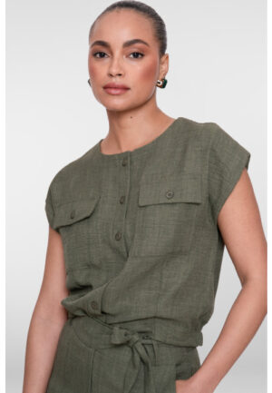 Geisha - Groen | unisex | Blouse | Groen | 3XL | regular | Kamst mode