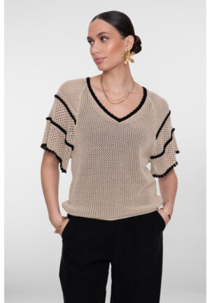 Geisha - Beige | unisex | Top | Beige | XL | regular | Kamst mode