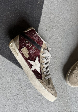 Golden Goose sneakers Midstar GWF00122.F002626.81553 dark red/taupe/white/black