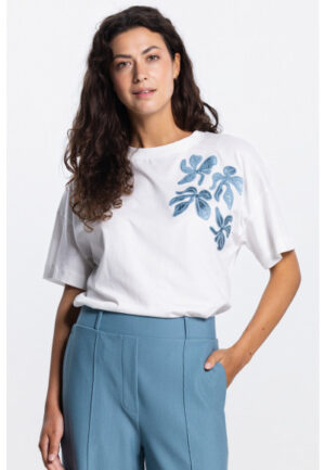 Jansen Amsterdam - Blauw | Dames | Top | Blauw | 40 | regular | Kamst mode