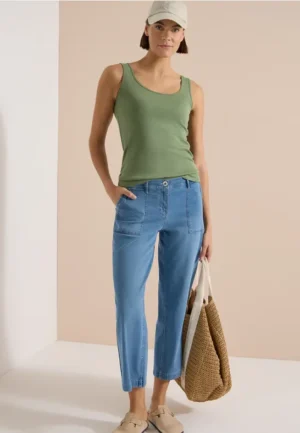 Jeans met High Waist en Wide Leg pijpen in een Loose Fit pasvorm