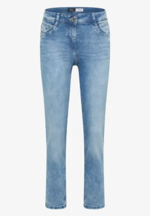 Alternative view of Jeans met Mid Waist-taille en Slim Leg-pijpen in casual pasvorm