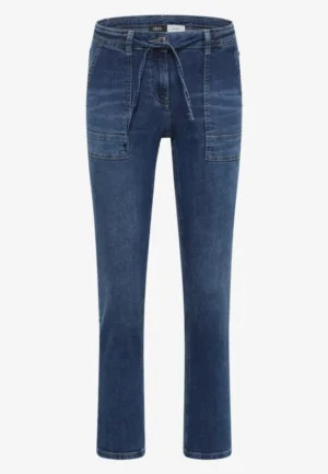 Alternative view of Jeans met Straight Leg pijpen en riemdetail