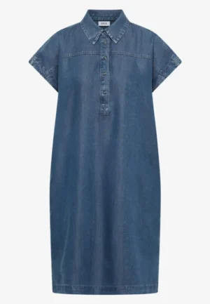 Alternative view of Knie-lange jurk in denim-look