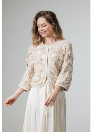 Label Dot - Beige | Dames | Jasje | Beige | 44 | regular | Kamst mode