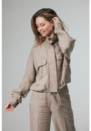 Label Dot - Beige | Dames | Jasje | Beige | 42 | regular | Kamst mode