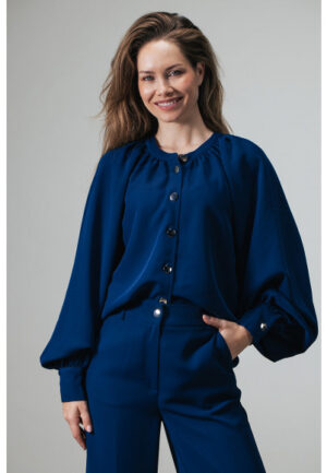 Label Dot - Blauw | Dames | Jasje | Blauw | 46 | regular | Kamst mode
