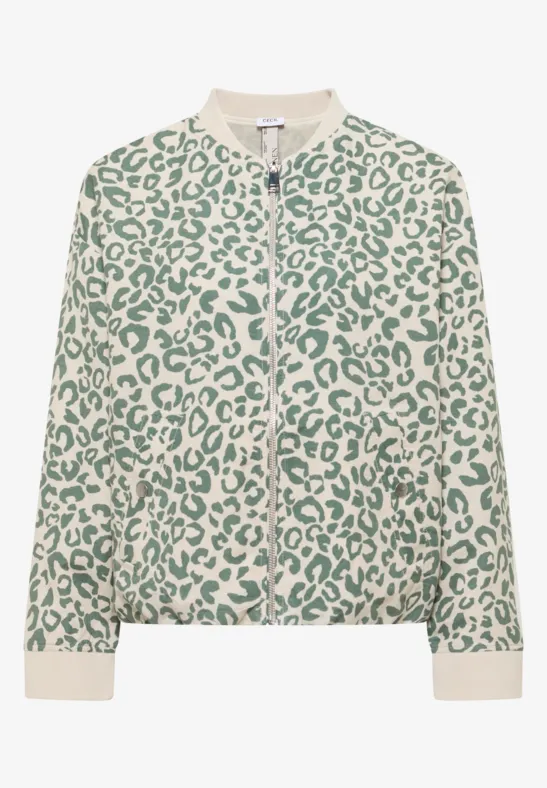 Leo-look blouson van linnenmix - Afbeelding 2