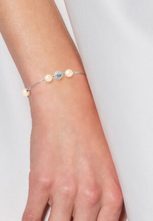 Alternative view of String Armband força en zoetwatercultuur kralen zilver 925