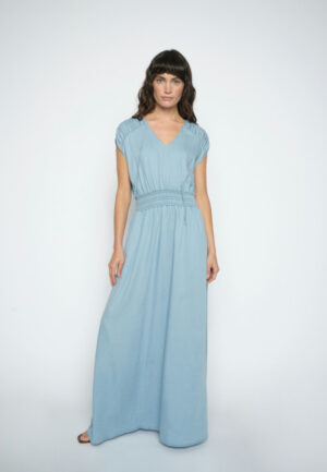 Mos Mosh - Blauw | Dames | Jurk | Blauw | L | regular | Kamst mode