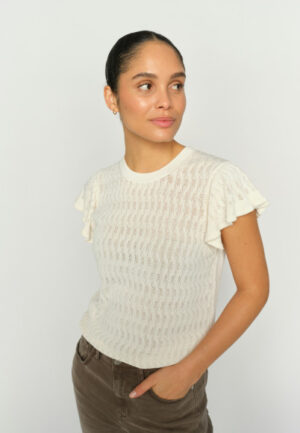 Mos Mosh - Beige | Dames | Top | Beige | M | regular | Kamst mode