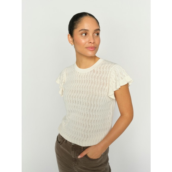 Mos Mosh - Beige | Dames | Top | Beige | M | regular | Kamst mode
