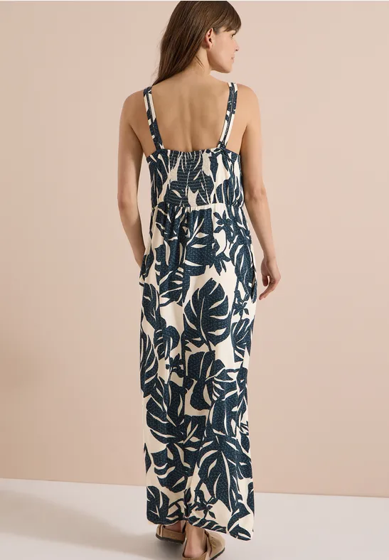 Maxi-jurk met V-hals en print - Afbeelding 3