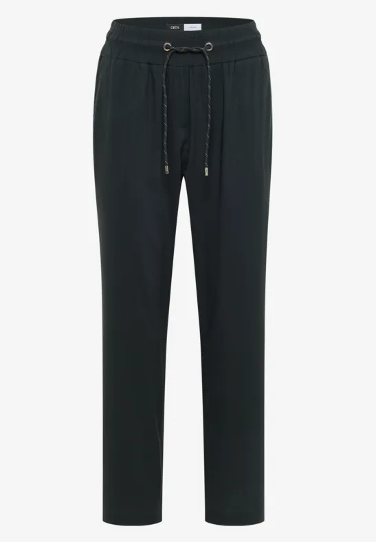 Mid Waist Slim Leg broek in Loose Fit - Afbeelding 2