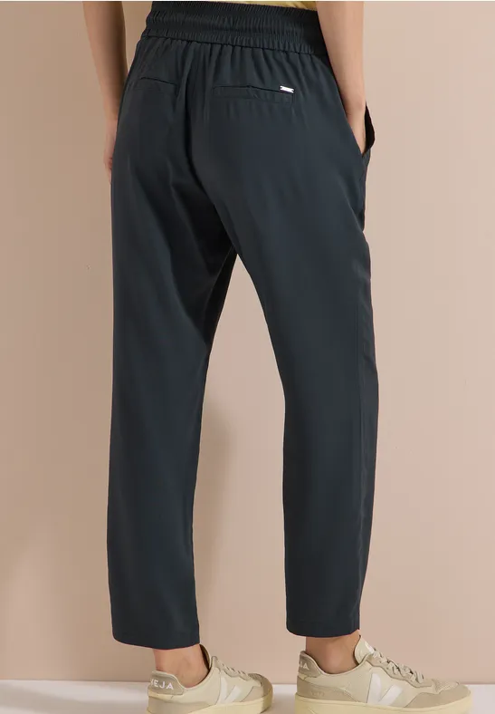 Mid Waist Slim Leg broek in Loose Fit - Afbeelding 3