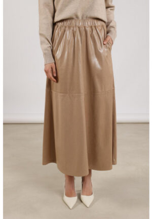 Nukus - Beige | Dames | Rok | Beige | 3XL | regular | Kamst mode