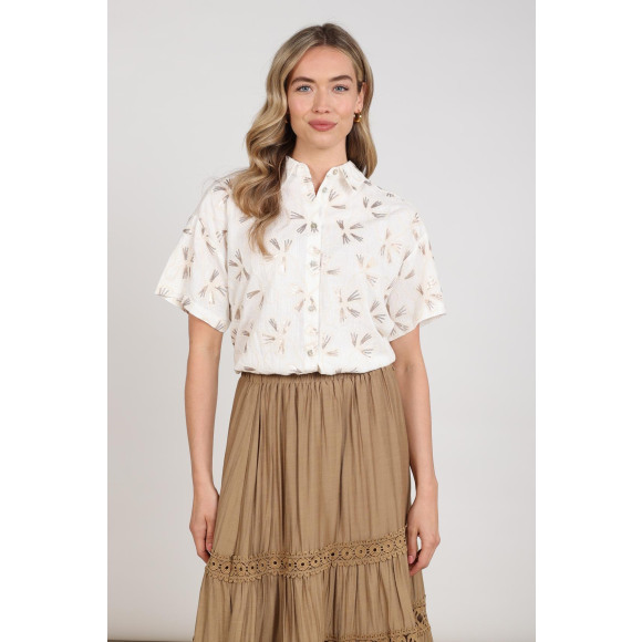 Nukus - Wit | Dames | Blouse | Wit | XXL | regular | Kamst mode