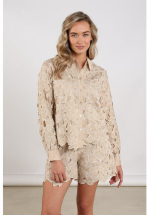 Nukus - Beige | Dames | Blouse | Beige | XS | regular | Kamst mode
