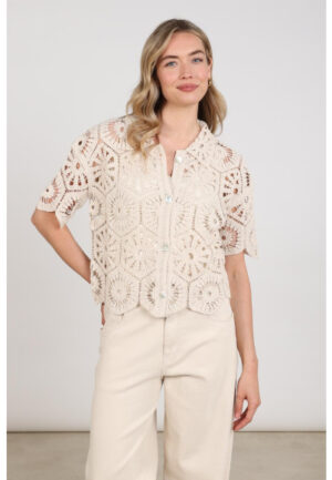 Nukus - Beige | Dames | Vest | Beige | L | regular | Kamst mode