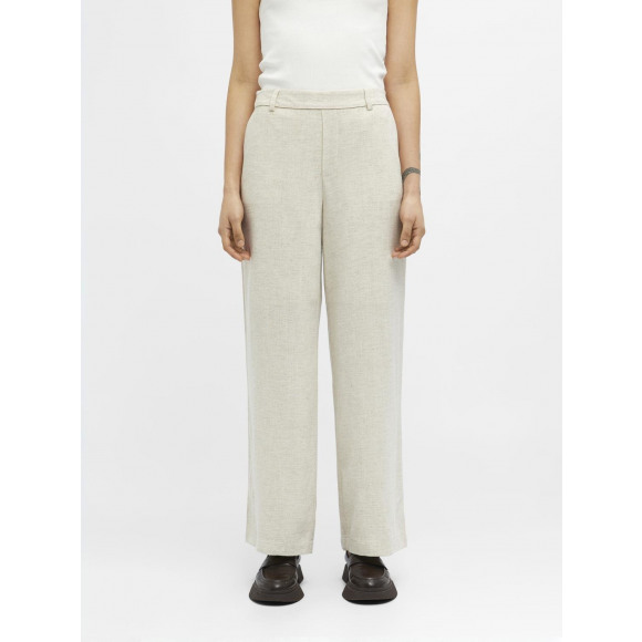 Object - Beige | Dames | Broek | Beige | 40 | regular | Kamst mode