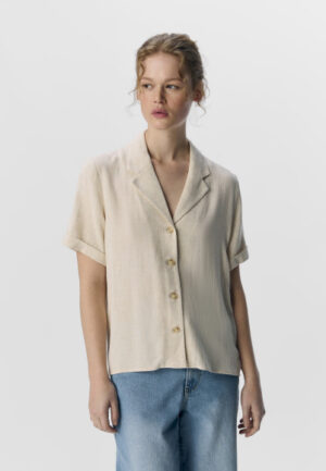Object - Beige | Dames | Blouse | Beige | 40 | regular | Kamst mode