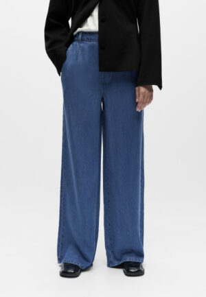 Object - Blauw | Dames | Broek | Blauw | L | regular | Kamst mode