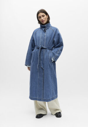 Object - Blauw | Dames | Jas | Blauw | 40 | regular | Kamst mode