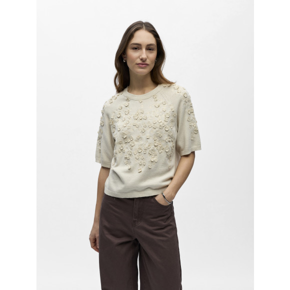 Object - Beige | Dames | Trui | Beige | L | regular | Kamst mode