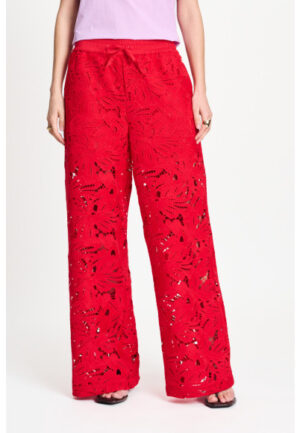 Pom Amsterdam - Rood | Dames | Broek | Rood | 46 | regular | Kamst mode