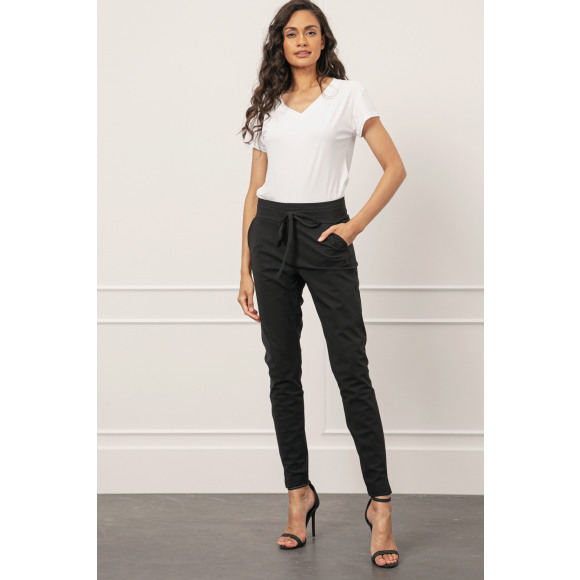 Studio Anneloes - Zwart | Dames | Broek | Zwart | L | regular | Kamst mode