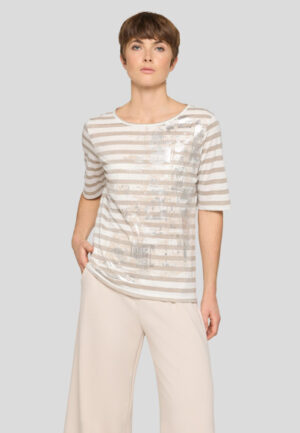 Rabe - Beige | Dames | Top | Beige | 38 | regular | Kamst mode