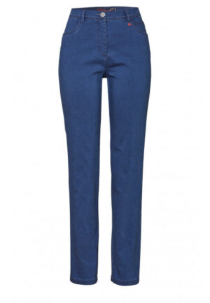 Toni | Relaxed - Blauw | Dames | Broek | Blauw | 42 | regular | Kamst mode