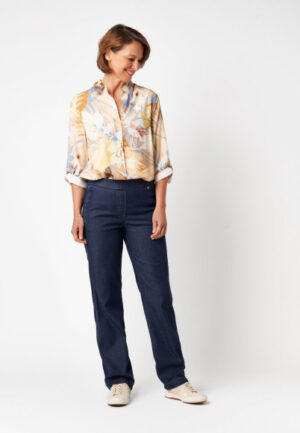Toni - Blauw | unisex | Broek | Blauw | 46 | regular | Kamst mode