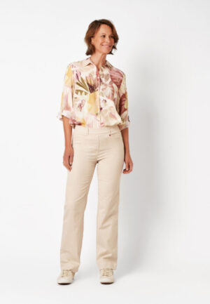 Toni - Wit | unisex | Broek | Wit | 46 | regular | Kamst mode