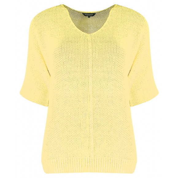 Bloomings - Geel | Dames | Trui | Geel | XL | regular | Kamst mode