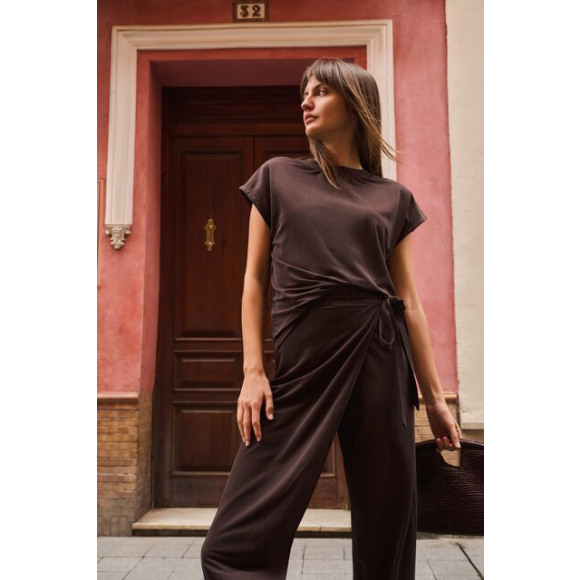 YAYA - Paars | unisex | Broek | Paars | 40 | regular | Kamst mode