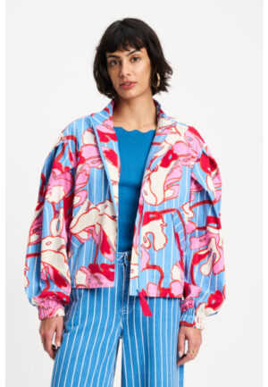 Pom Amsterdam - Blauw | Dames | Jasje | Blauw | 44 | regular | Kamst mode